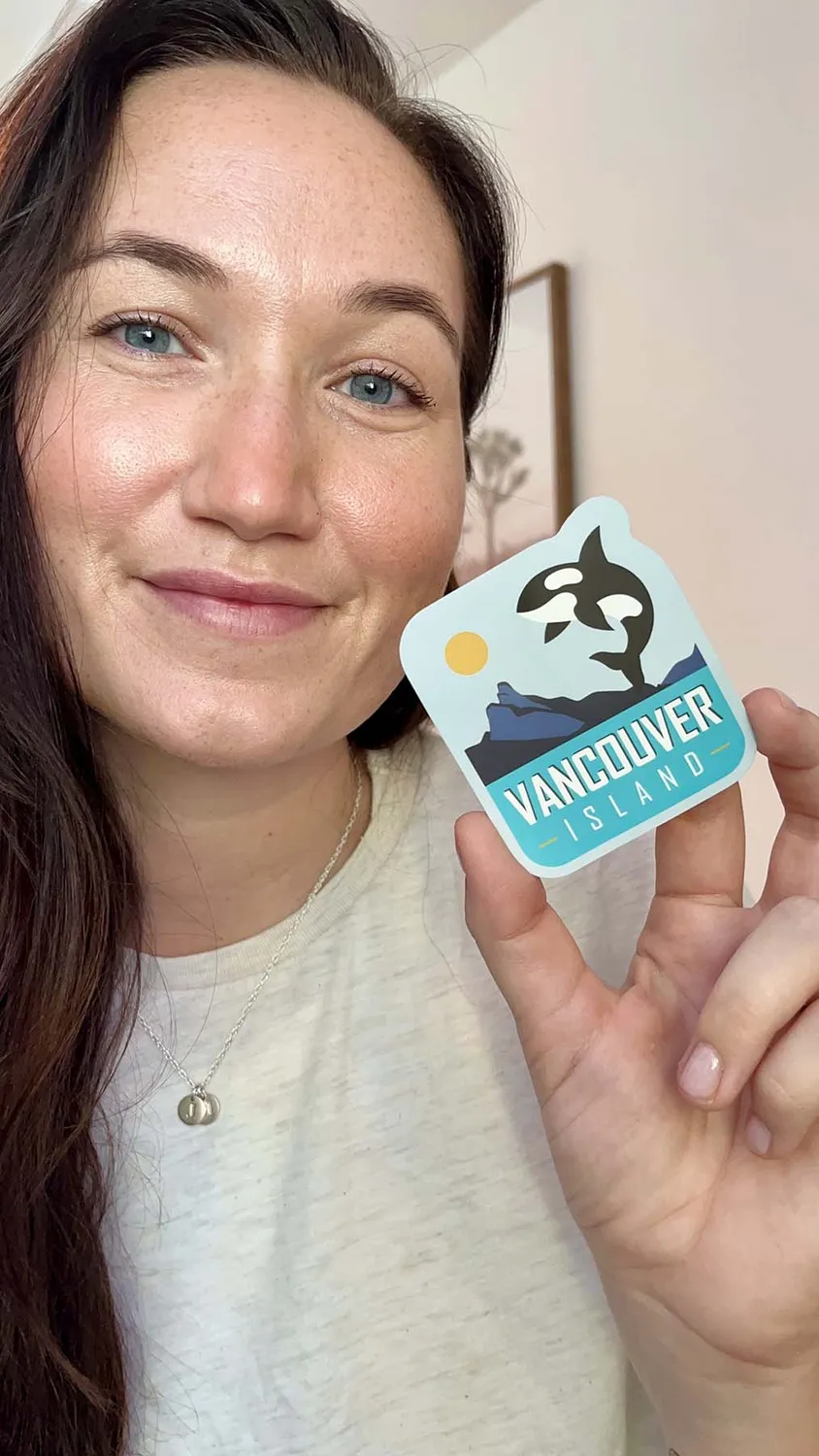 Vagabond Heart Vancouver Island klistermærke vejrbestandig