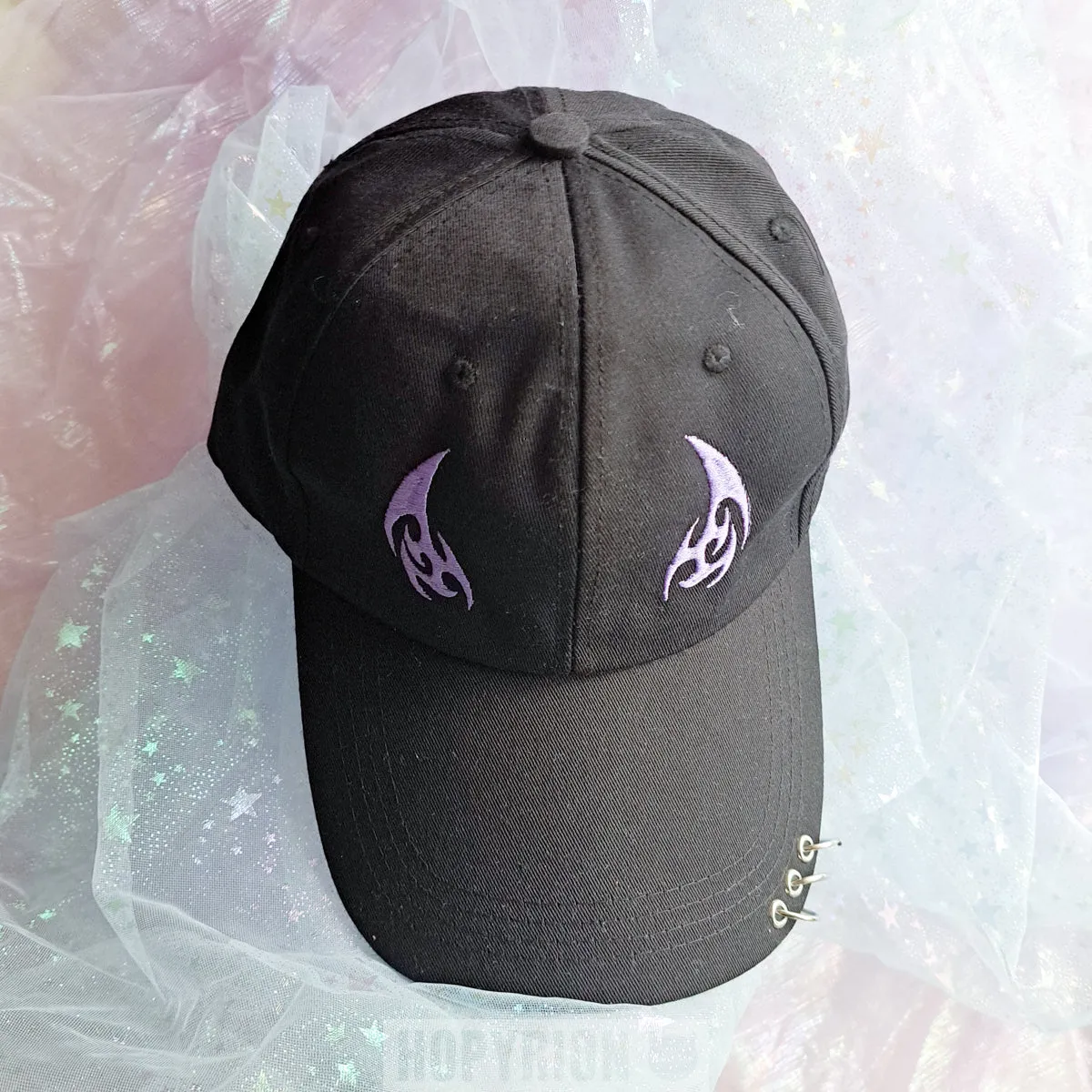 Hopyrion Devil kasket blå broderi unisex
