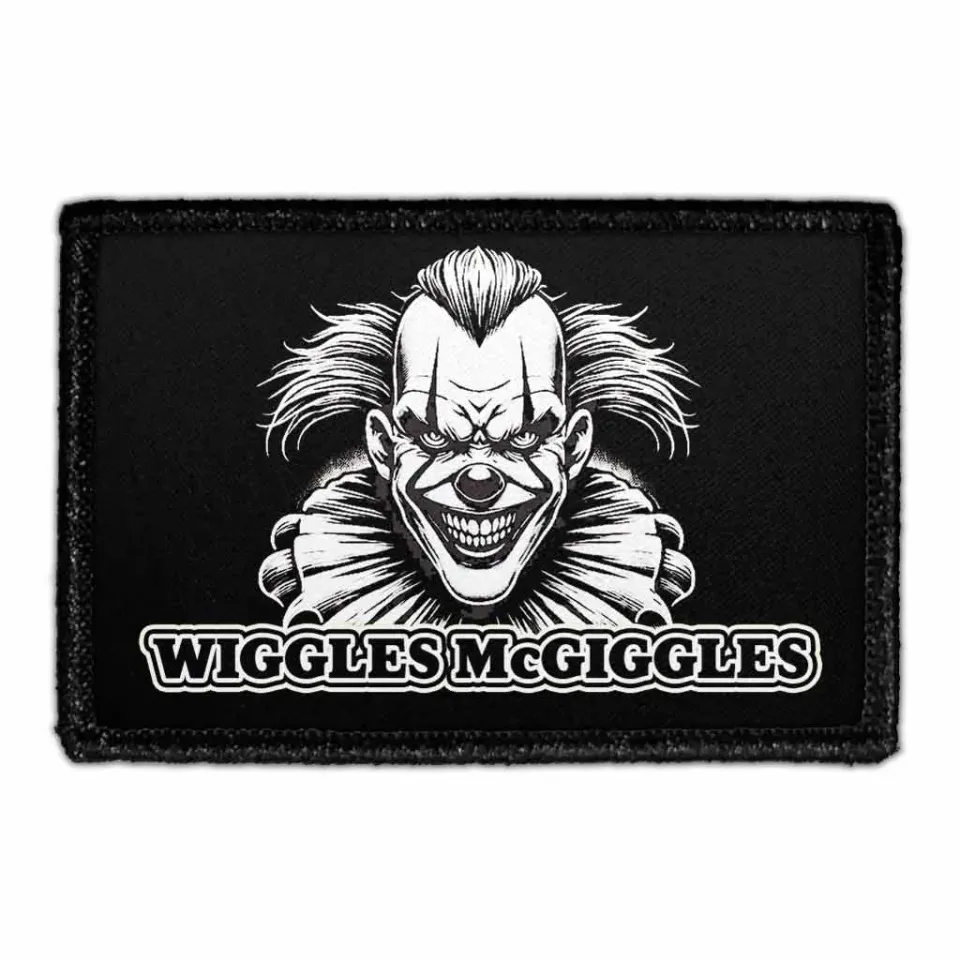 Pull Patch Wiggles McGiggles Scary Clown patch halloween