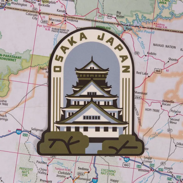 Vagabond Heart Osaka sticker vinyl klistermærke 76mm