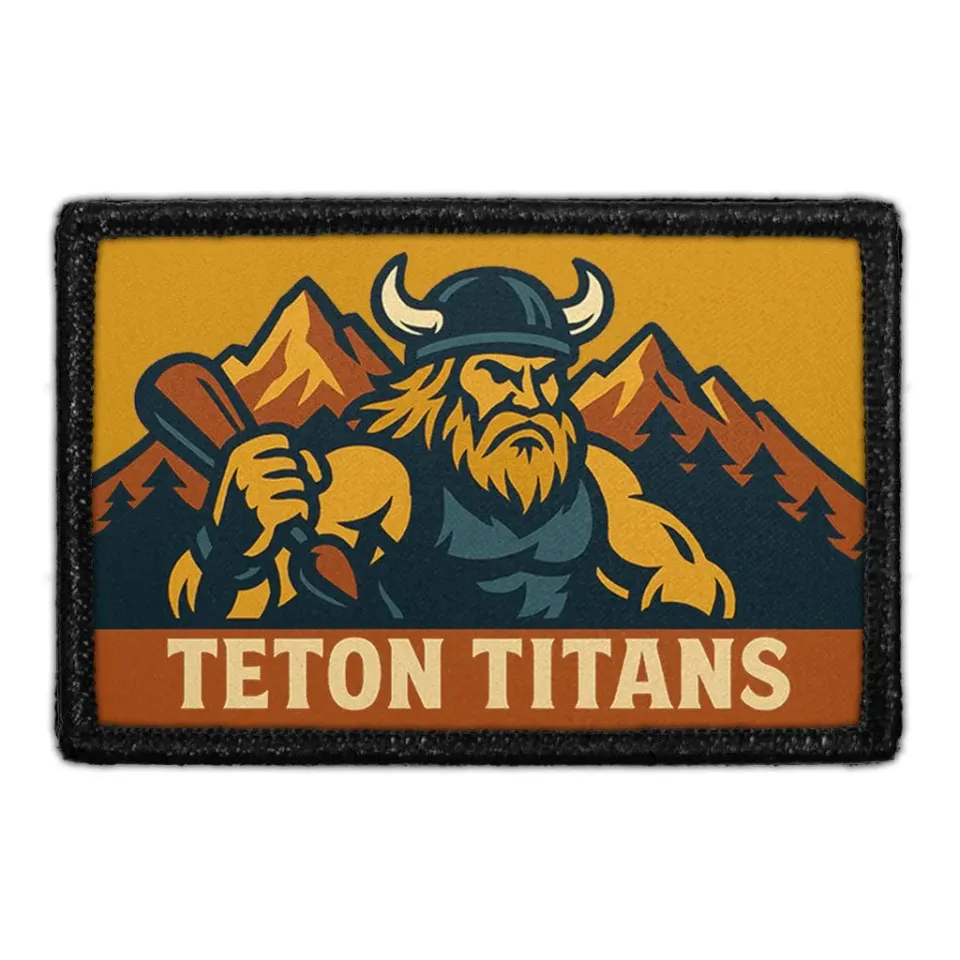 Pull Patch Teton Titans patch med velcro