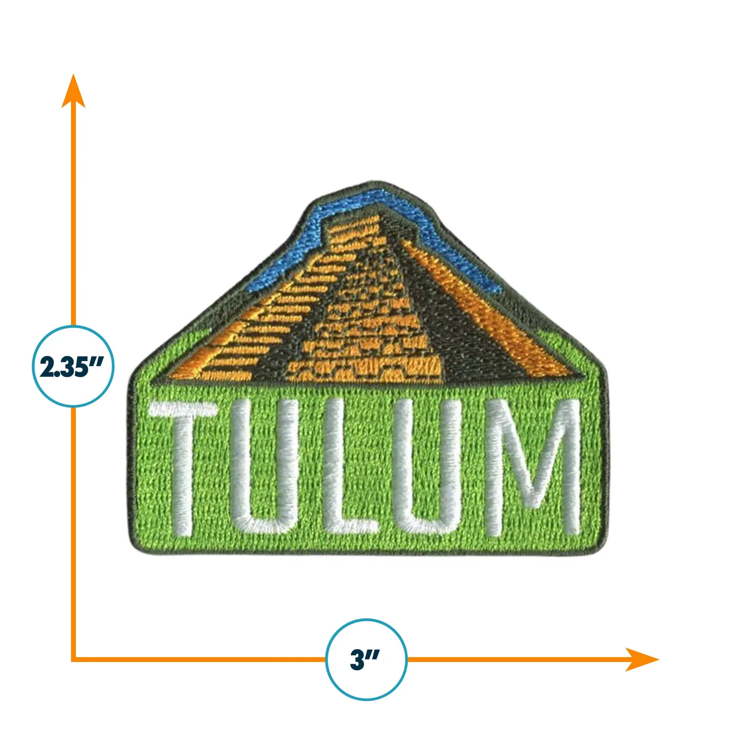 Vagabond Heart Tulum patch strygemærke 6 x 7,6 cm