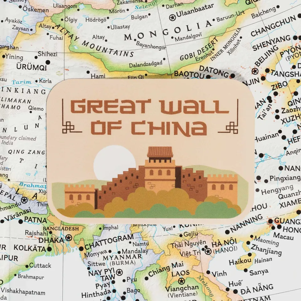 Vagabond Heart Great Wall of China klistermærke mat vinyl
