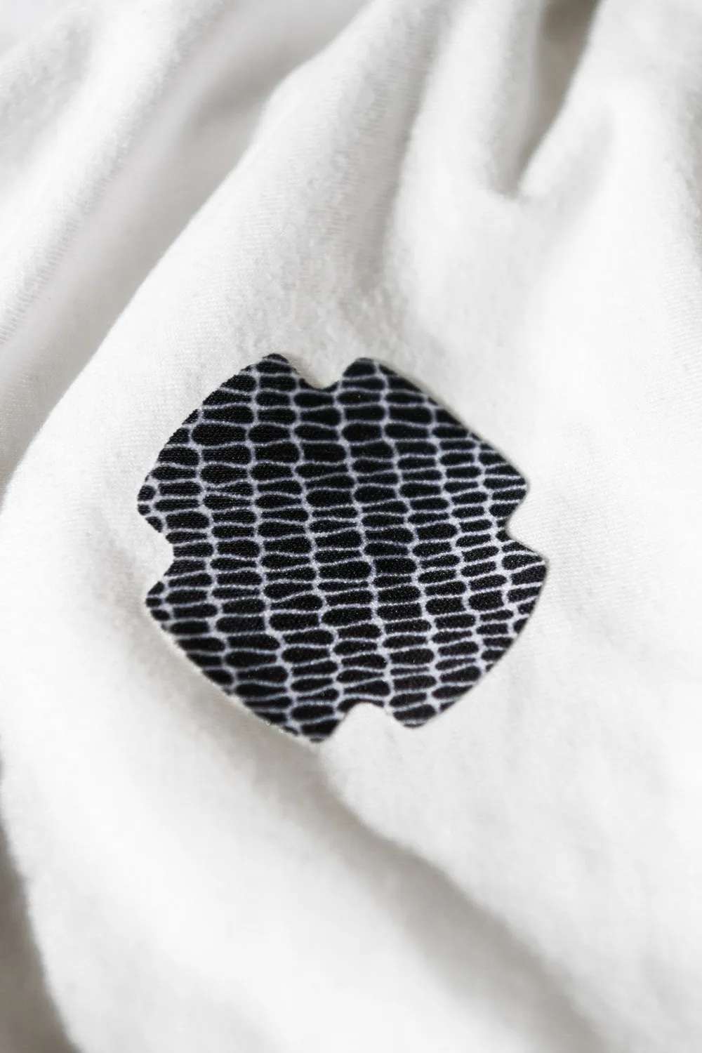 FabPatch Stretch Web tekstillapper sort/hvid 4-pak