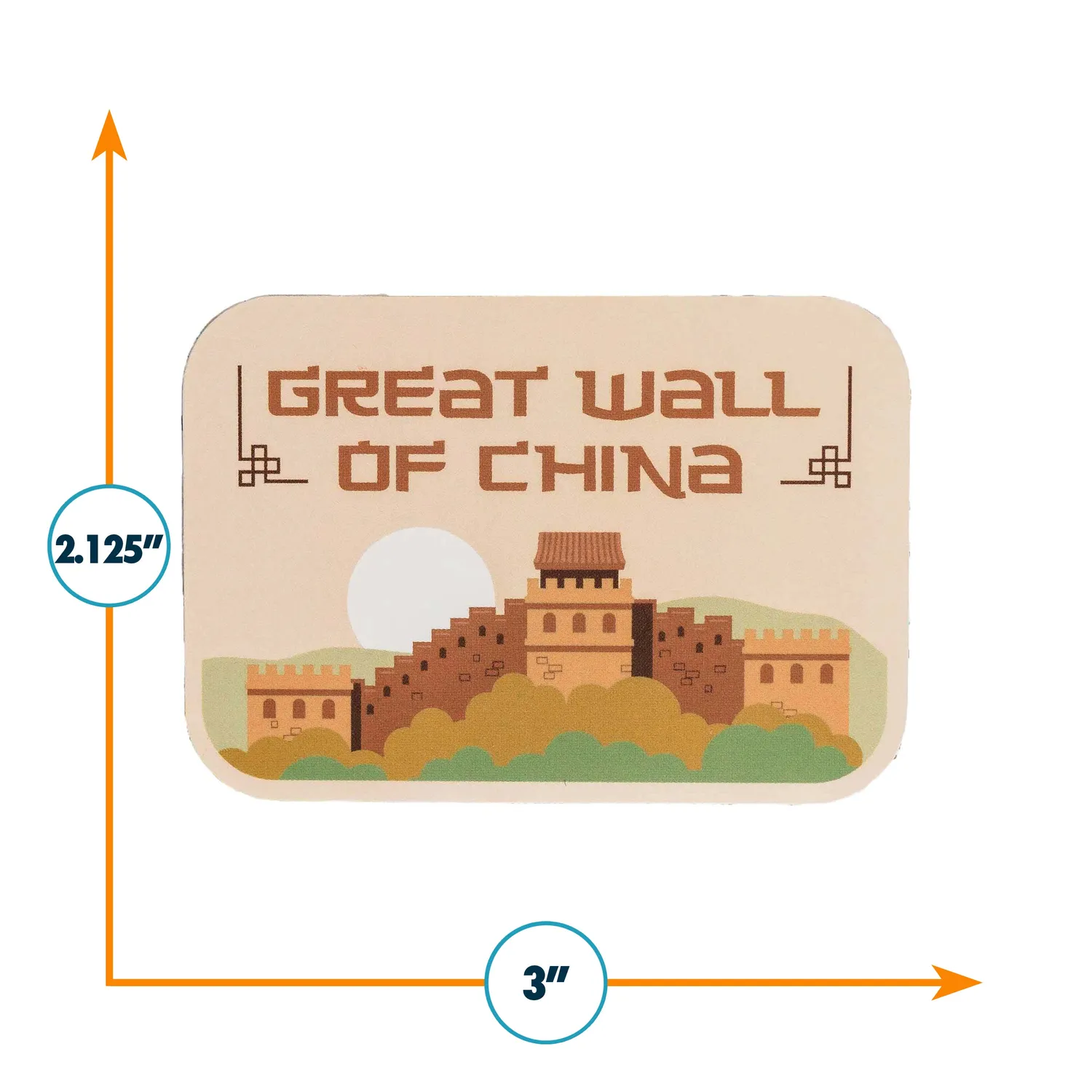 Vagabond Heart Great Wall of China klistermærke mat vinyl