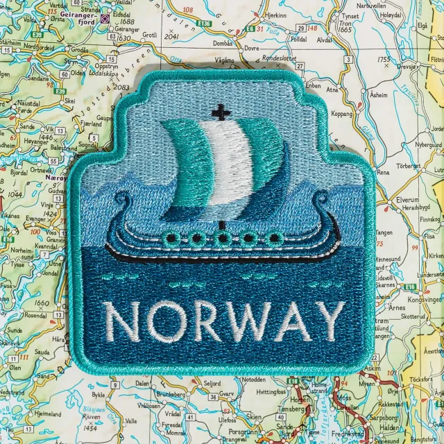 Vagabond Heart Norway strygemærke båd