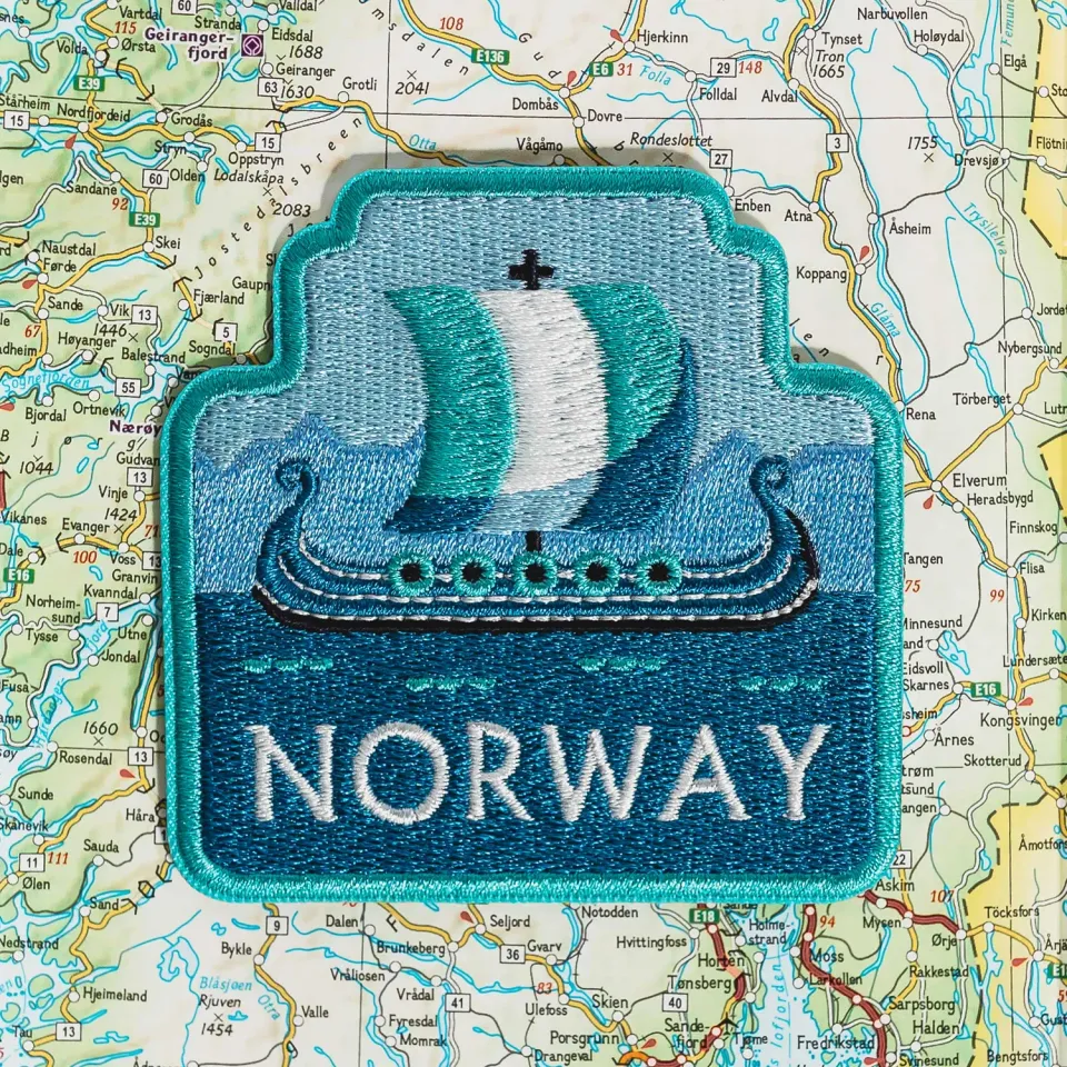 Vagabond Heart Norway strygemærke båd