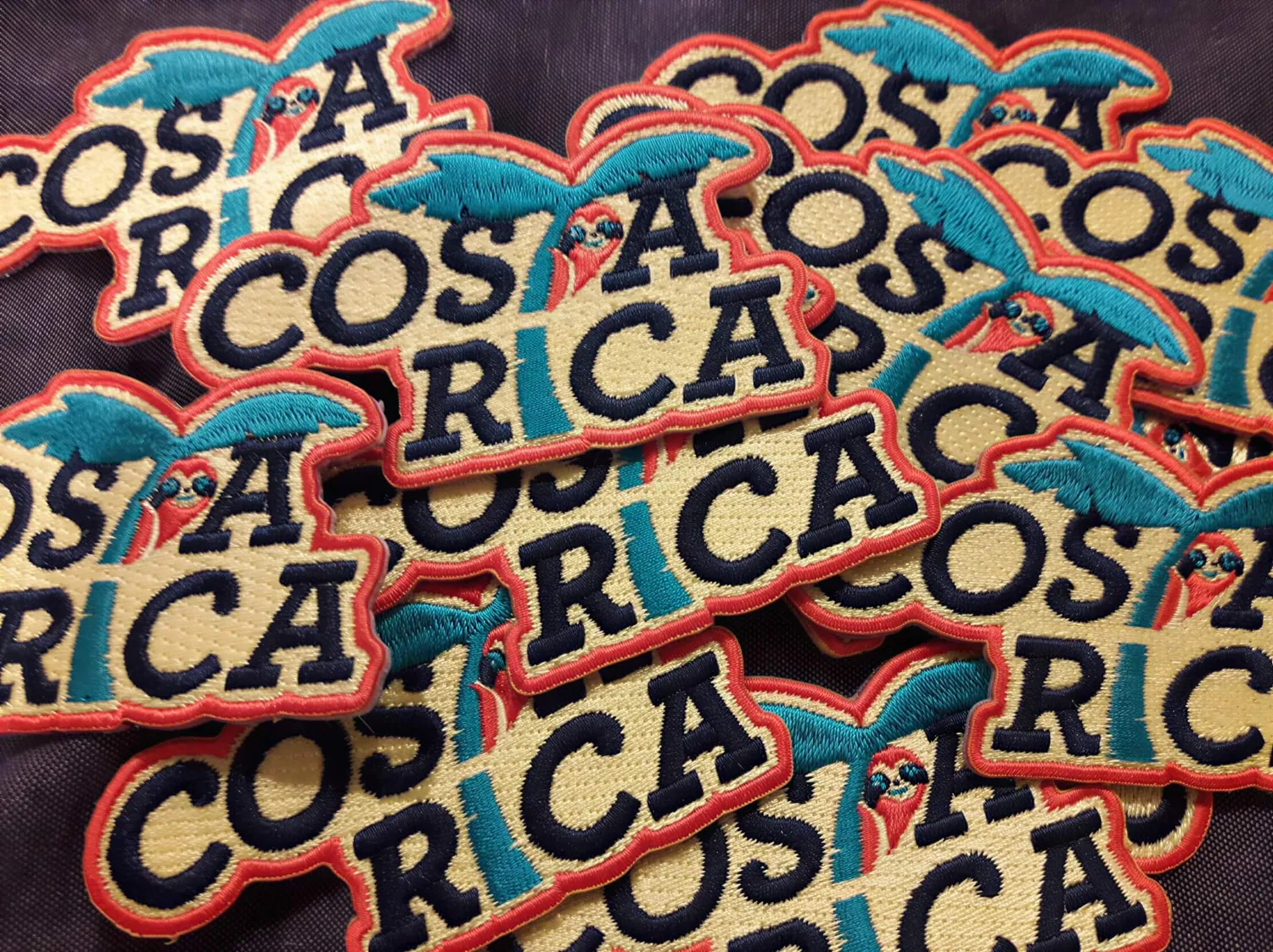 Vagabond Heart Costa Rica patch strygemærke 32x84 mm