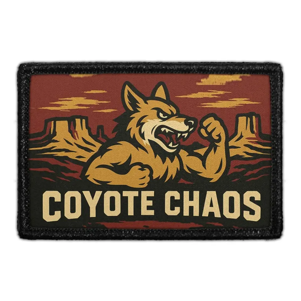 Pull Patch Coyote Chaos patch 3x2" velcro humor