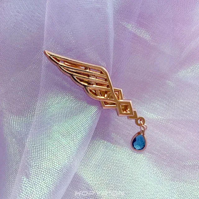 Hopyrion Cascading Wing hårklips guld 3 cm