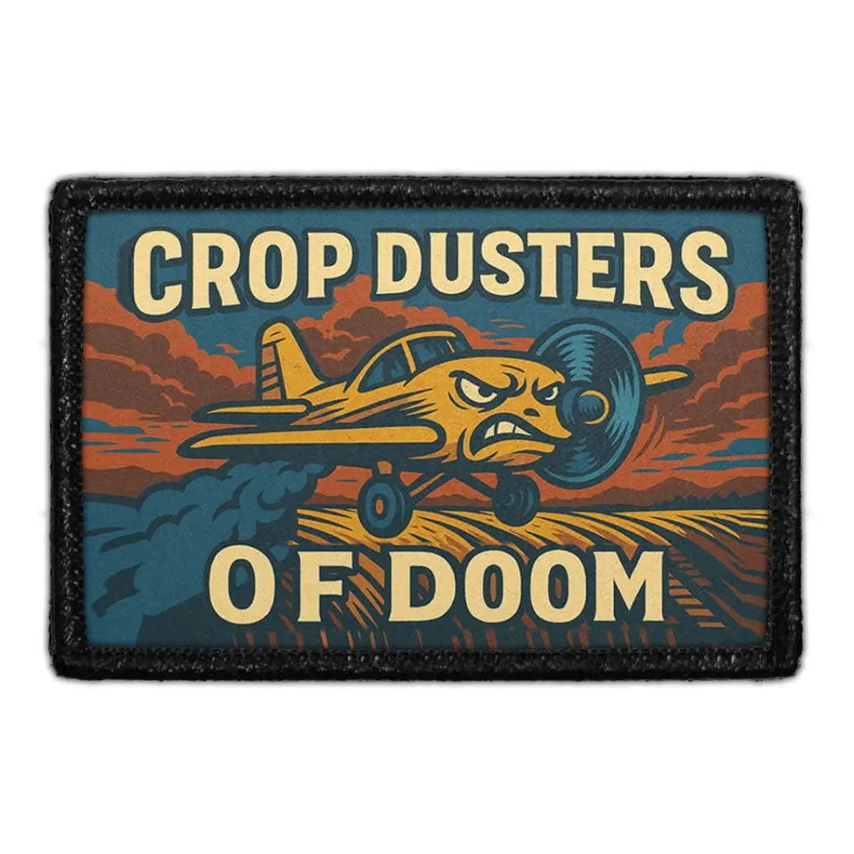 Pull Patch Crop Dusters Of Doom patch 76x51 mm humor