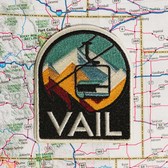 Vagabond Heart Vail Colorado strygemærke 76x64 mm