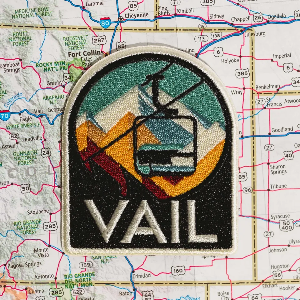 Vagabond Heart Vail Colorado strygemærke 76x64 mm