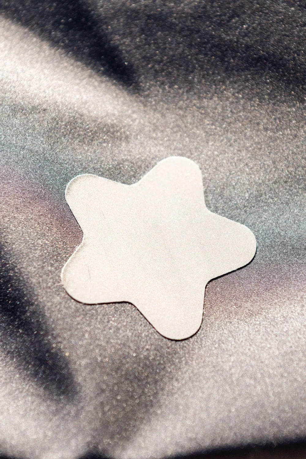 FabPatch Reflective Black Stars strygelapper 3 stk refleks