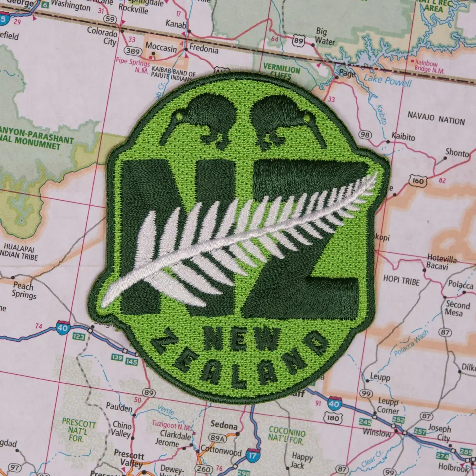 Vagabond Heart New Zealand strygemærke 76 mm broderet