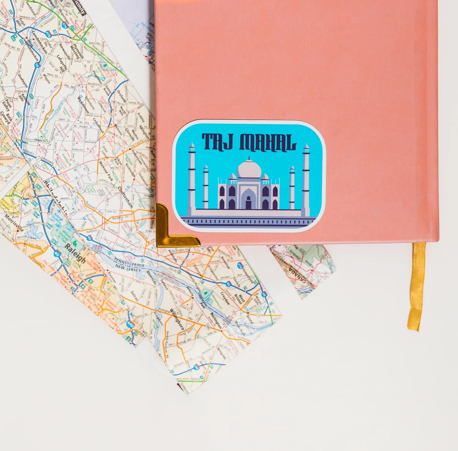 Vagabond Heart Taj Mahal klistermærke souvenir