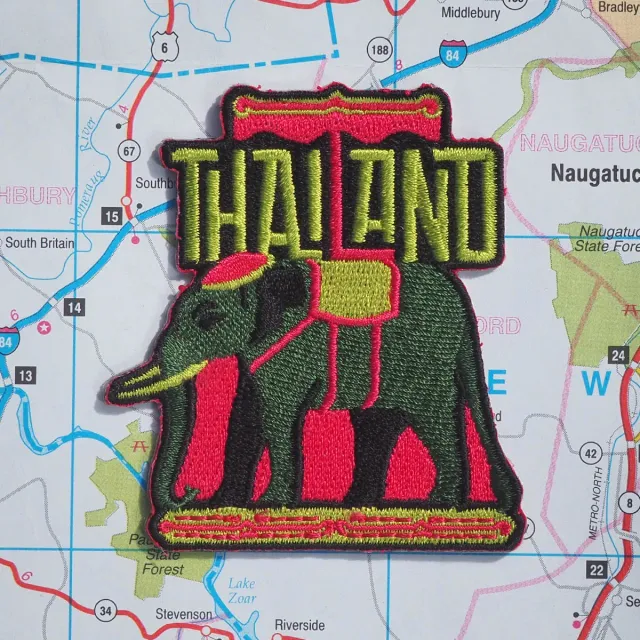 Vagabond Heart Thailand strygemærke 70x64 mm broderet