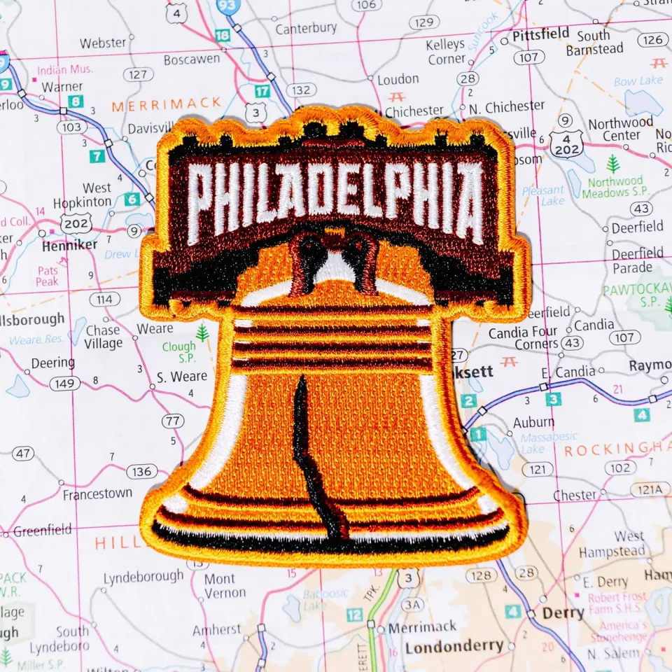 Vagabond Heart Philadelphia strygemærke 76 mm broderet
