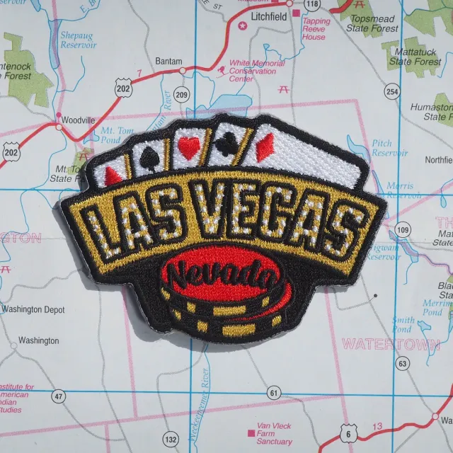 Vagabond Heart Las Vegas strygemærke 57x76 mm