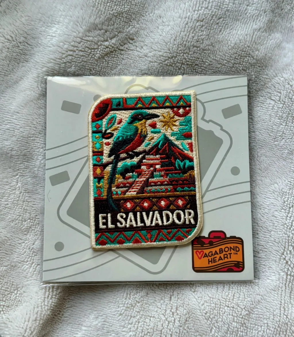 Vagabond Heart El Salvador strygemærke broderet
