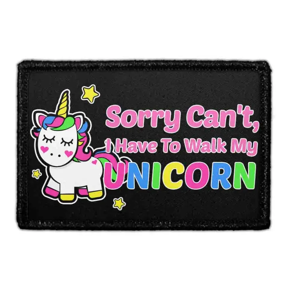 Pull Patch Walk My Unicorn patch velcro sød