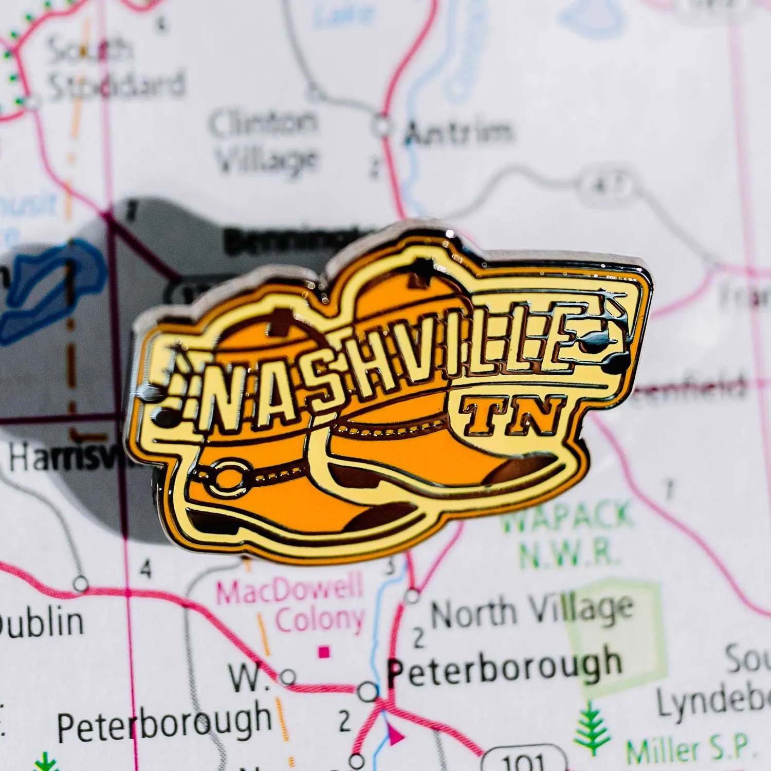 Vagabond Heart Nashville Tennessee pin hard emalje