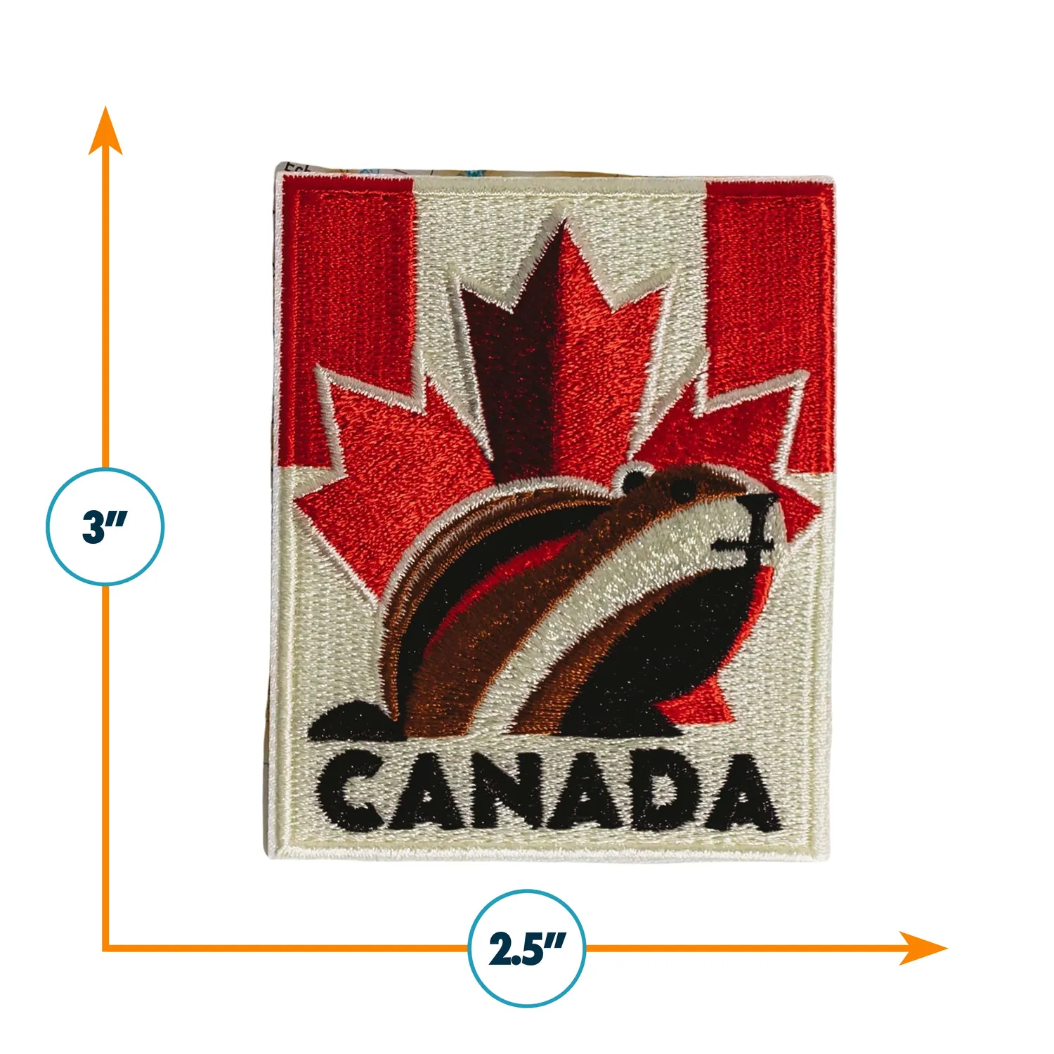 Vagabond Heart Canada strygemærke broderet 76 mm