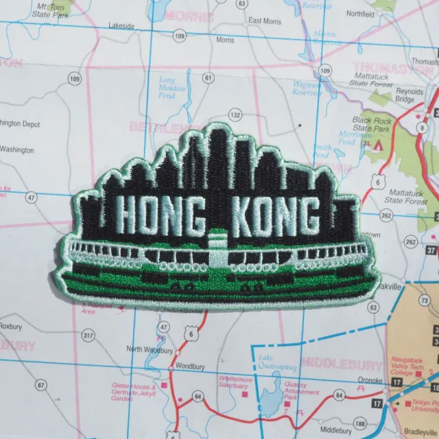 Vagabond Heart Hong Kong strygemærke Star Ferry 51x89 mm