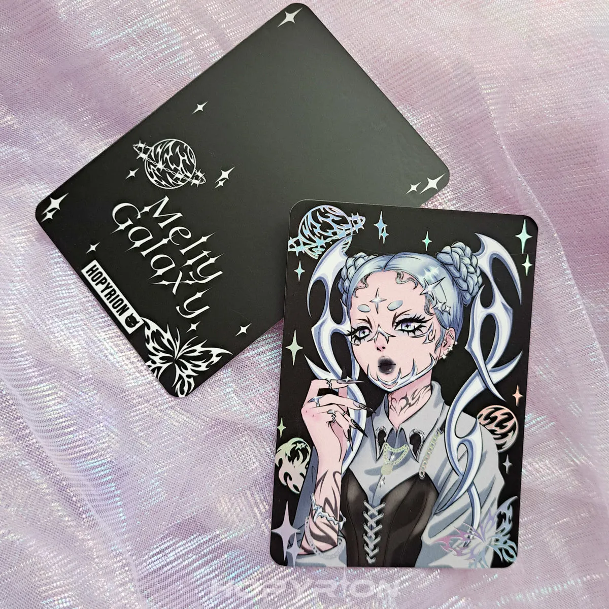 Hopyrion Melty Galaxy miniprint A7 holografisk