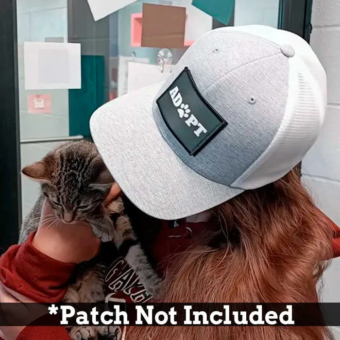 Pull Patch Trucker Curved Bill Flexfit Snapback kasket silver hvid