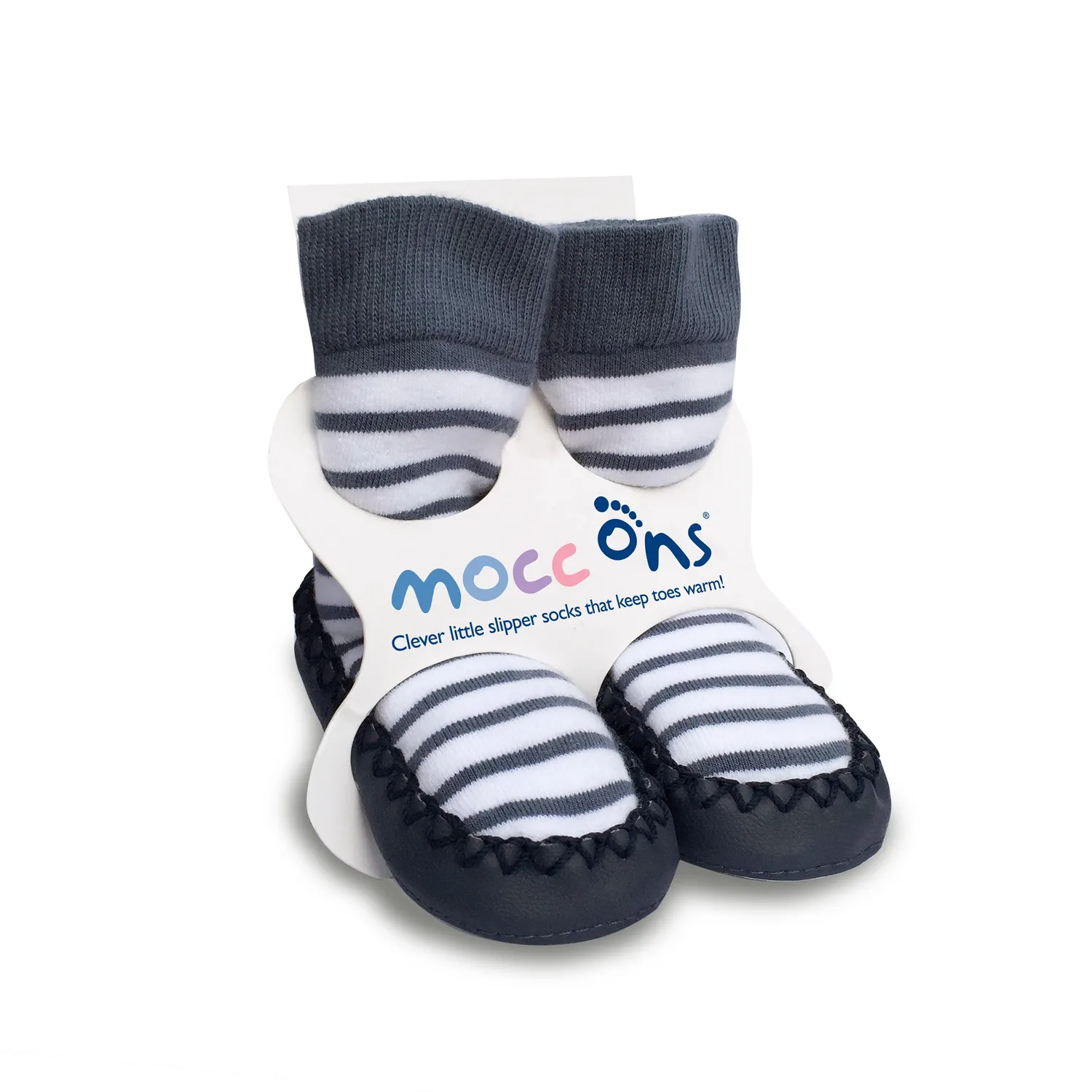 Sock Ons Mocc Ons sutsko drenge navy sneaker 12-18