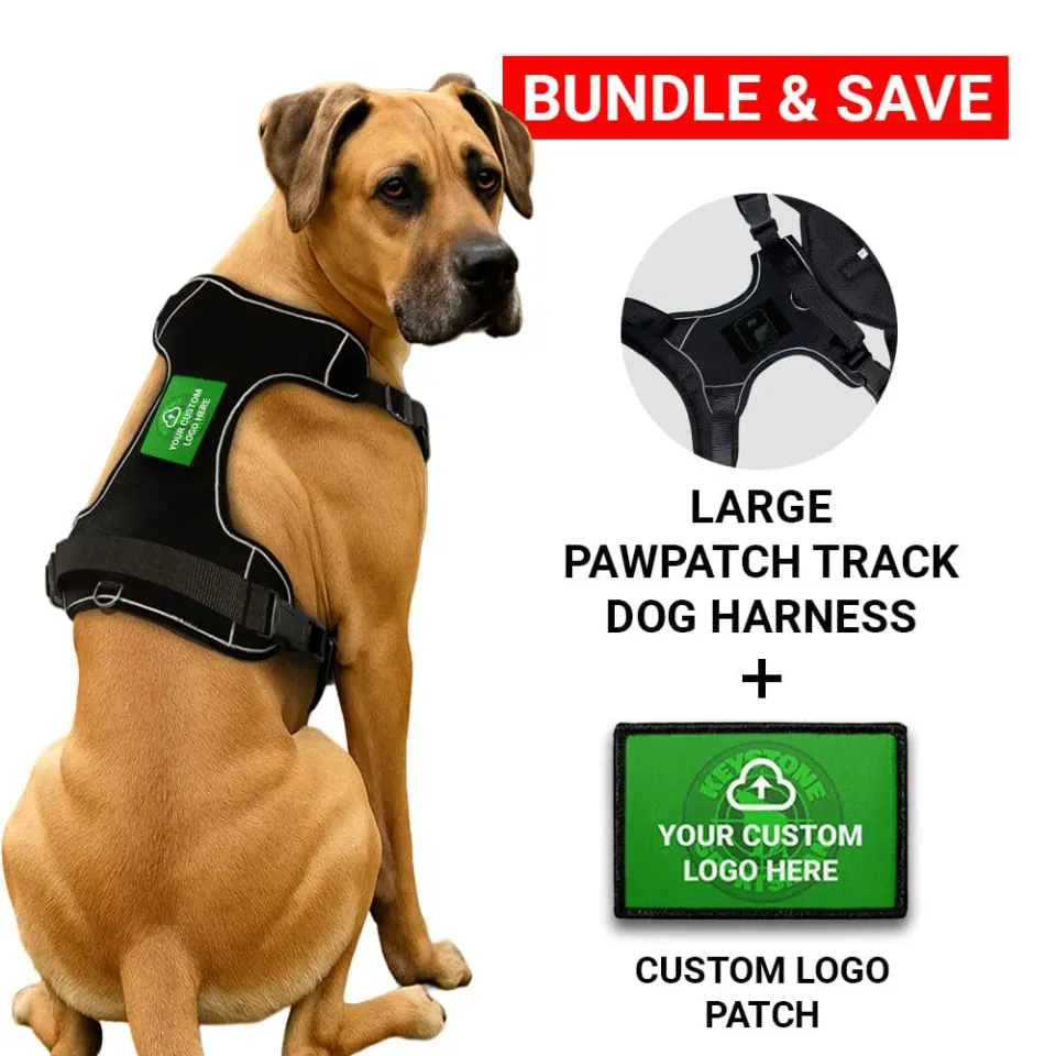 PawPatch Track Custom Logo hundesele sæt Large