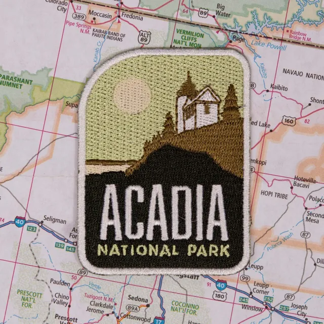 Vagabond Heart Acadia National Park strygemærke fyrtårn