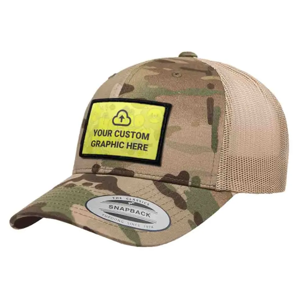 Pull Patch Custom Graphic sæt camo/khaki kasket