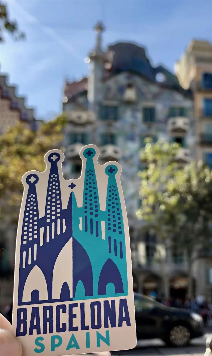 Vagabond Heart Barcelona klistermærke vinyl 89 mm