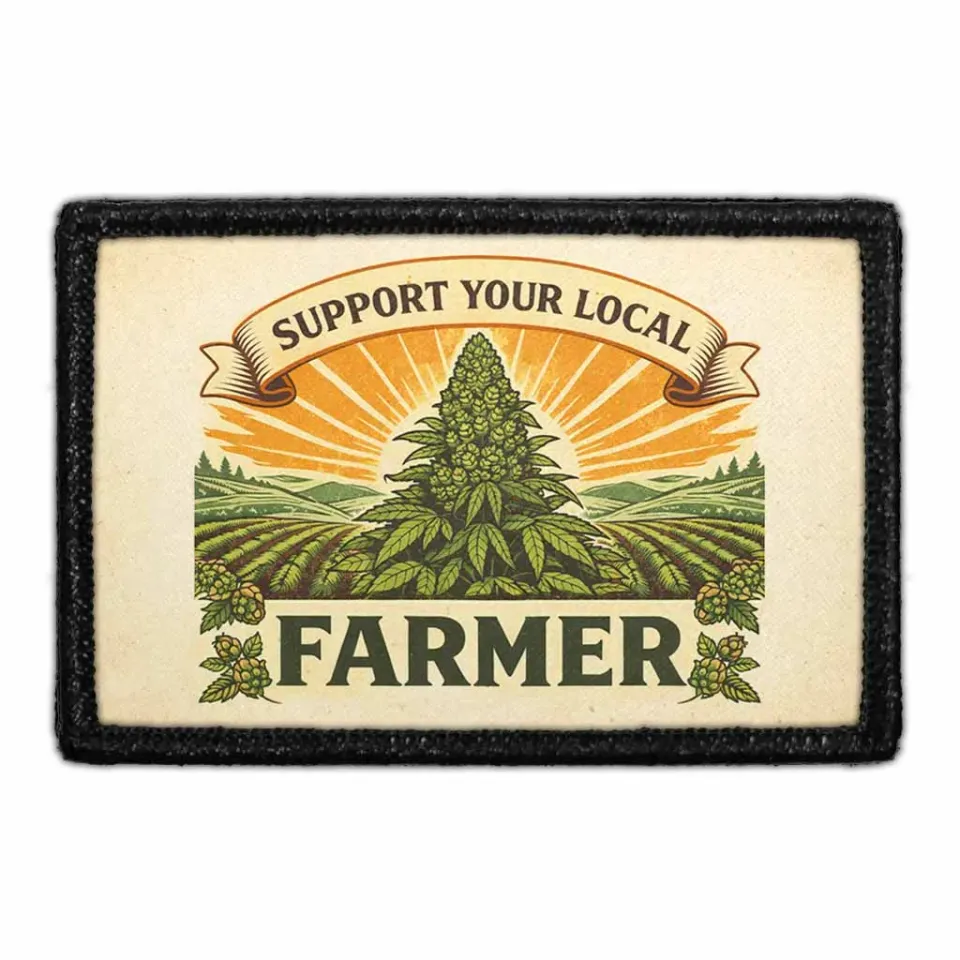 Pull Patch Support Your Local Farmer patch med velcro