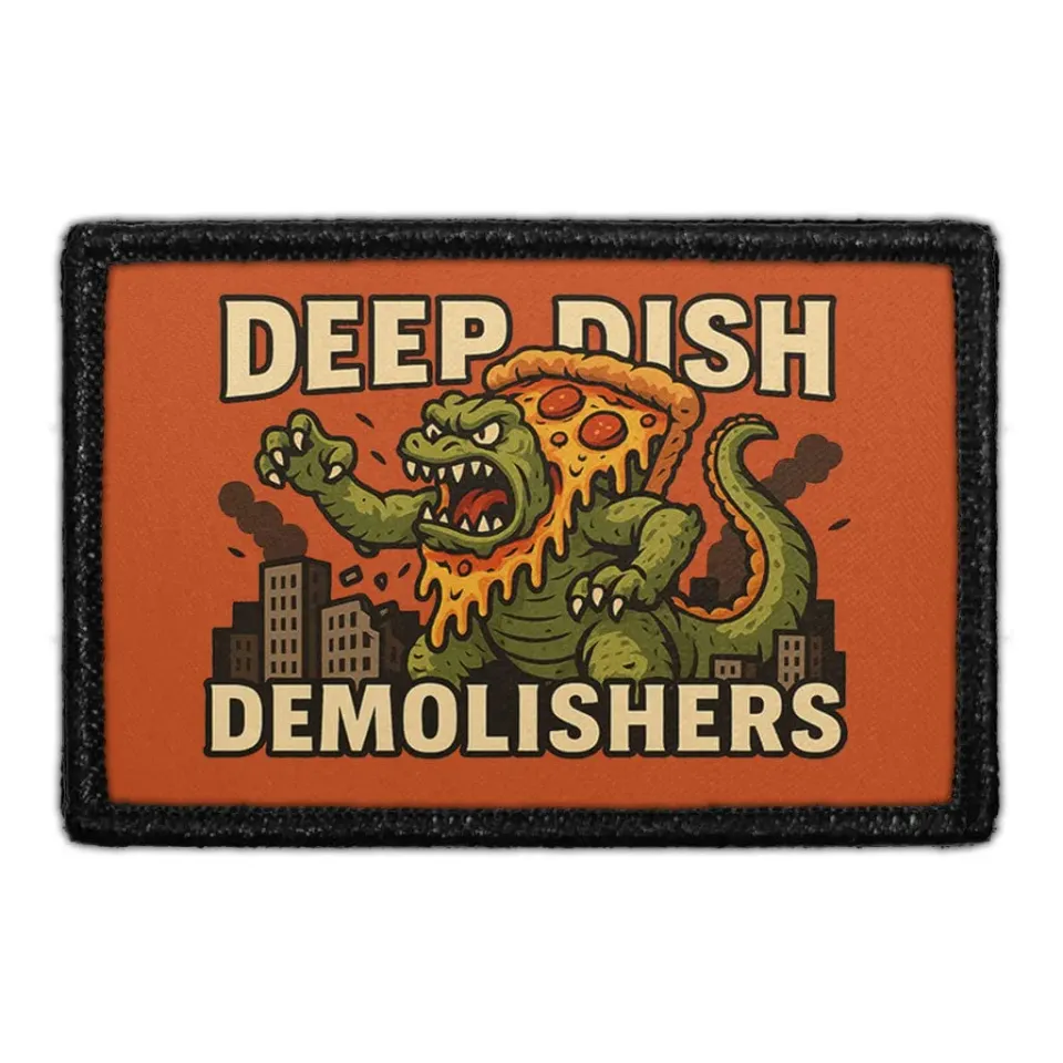 Pull Patch Deep Dish Demolishers patch 7,6x5 cm pizza