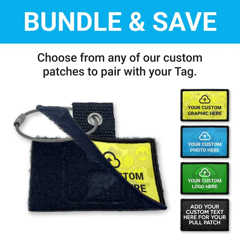 Pull Patch Custom Graphic Tag sæt horisontal custom