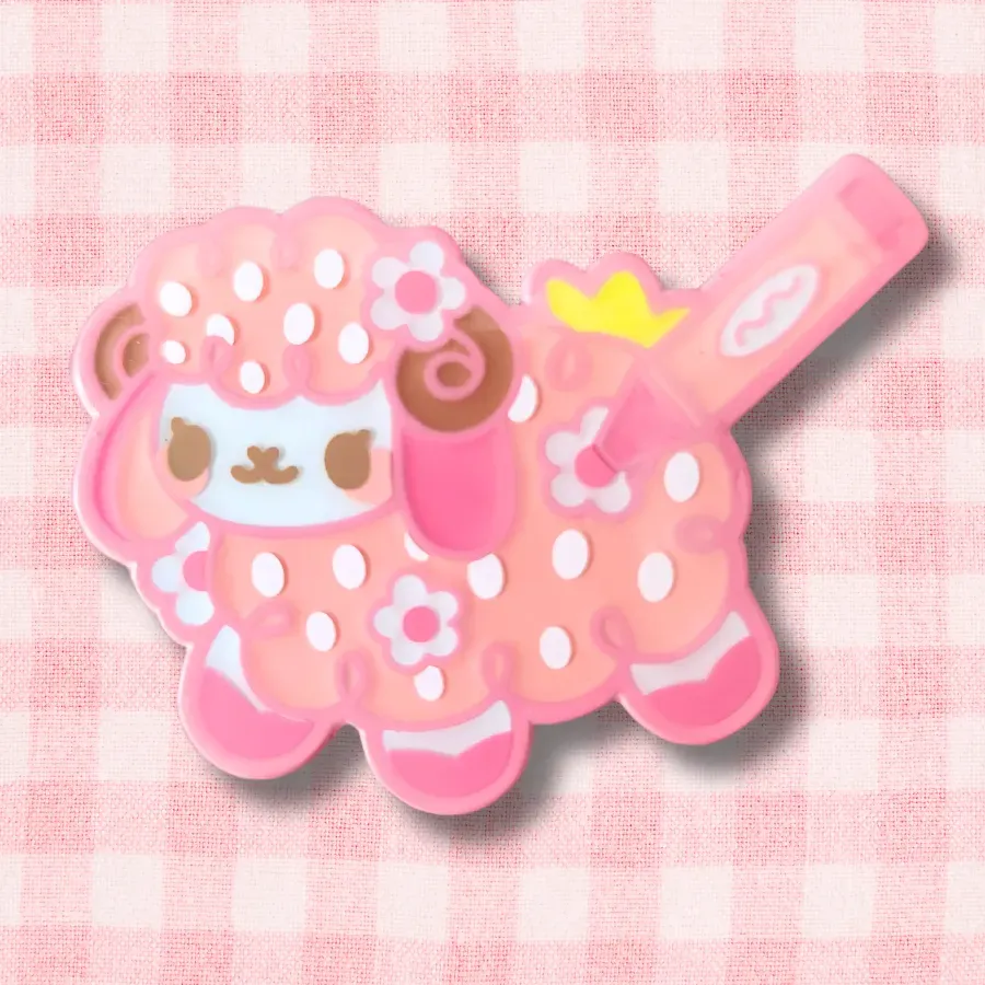 Appleminte Crayon Sheep emaljepin farvet 38 mm