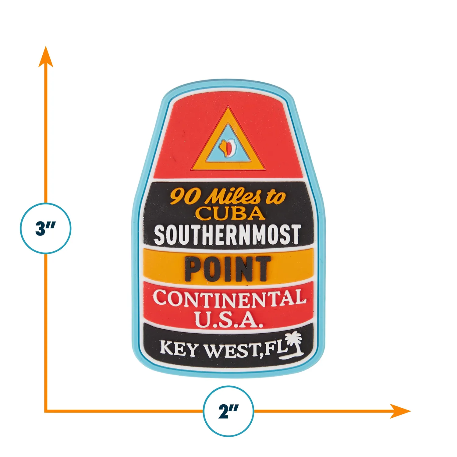 Vagabond Heart Key West køleskabsmagnet 3D