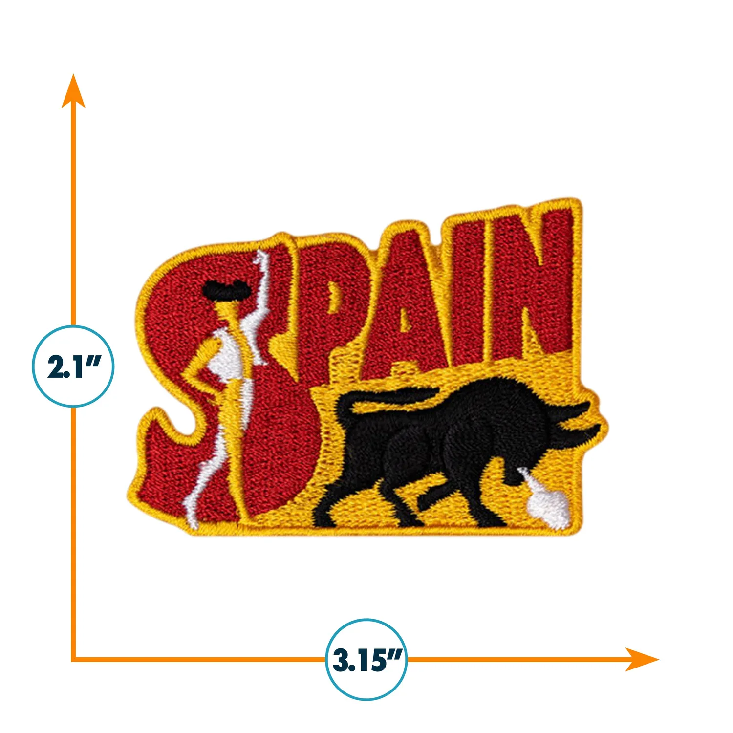 Vagabond Heart Spain strygemærke matador broderet