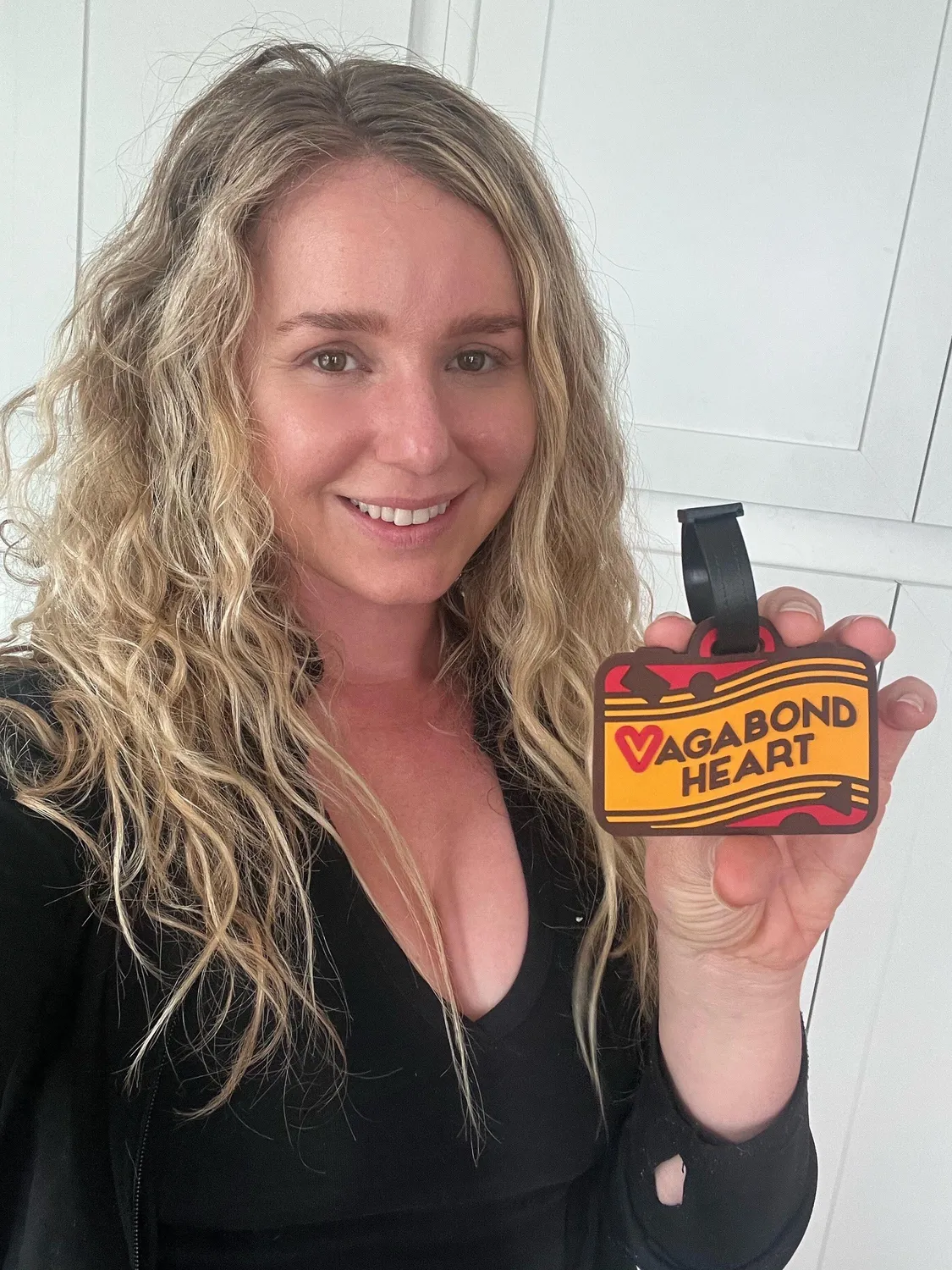 Vagabond Heart bagagemærke PVC med navnelomme