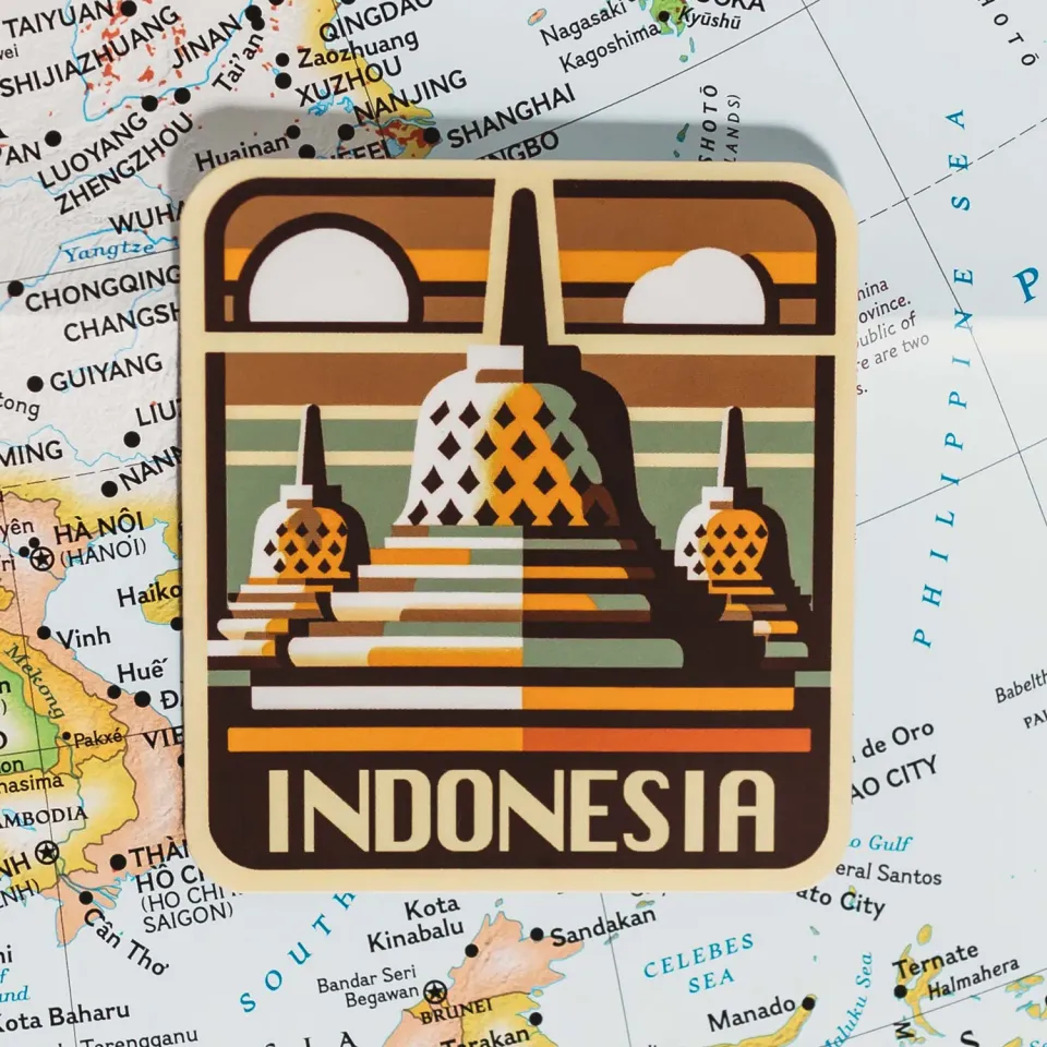 Vagabond Heart Indonesia klistermærke tempel motiv