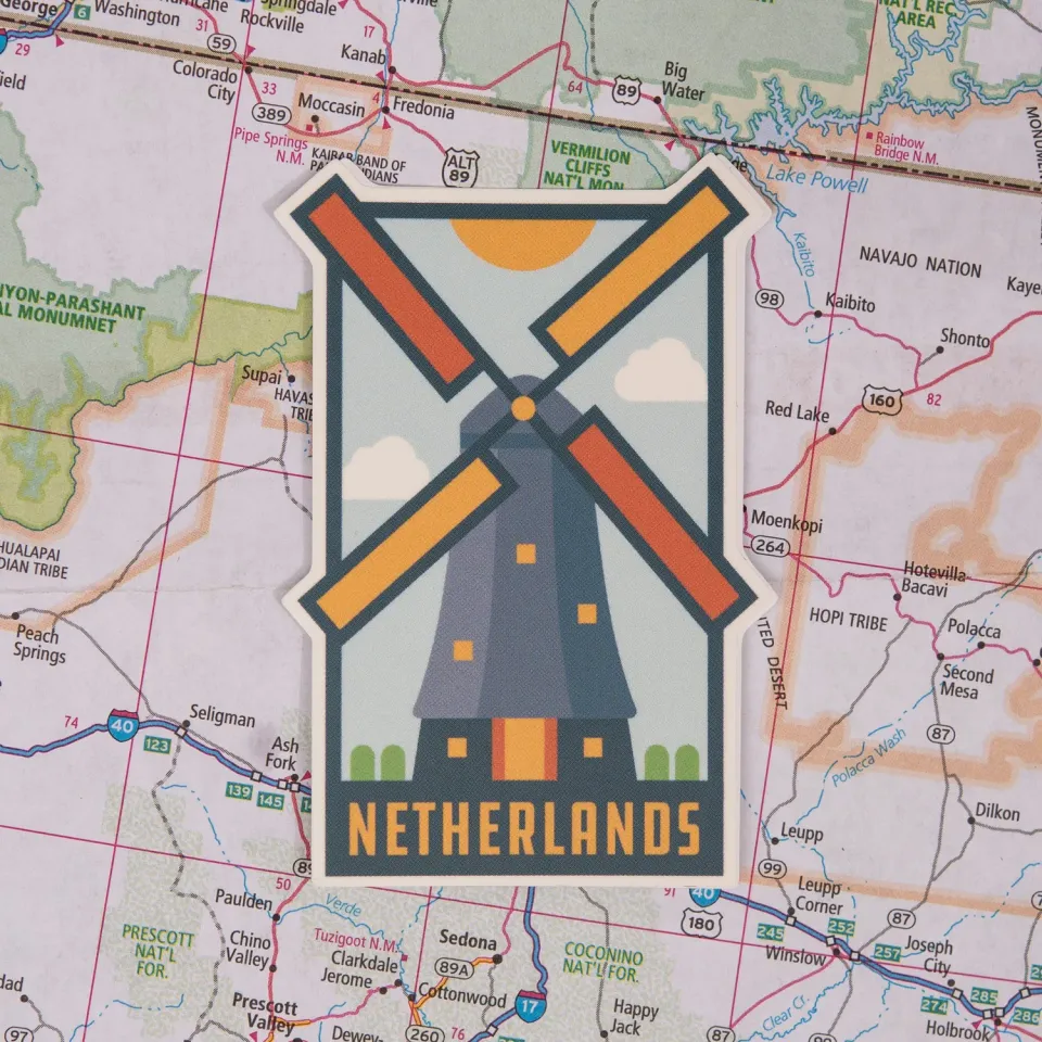 Vagabond Heart Netherlands klistermærke vindmølle