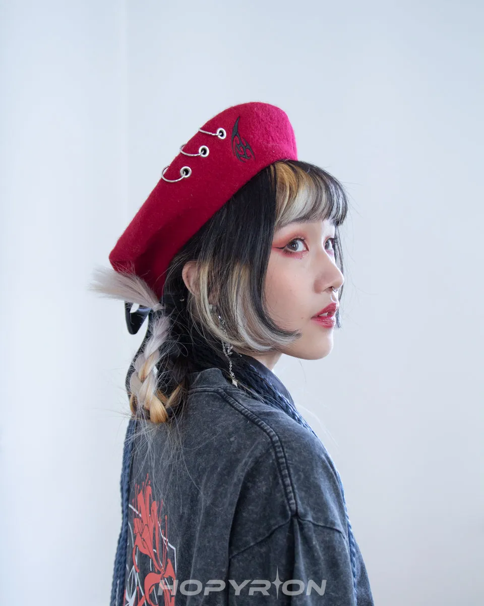 Hopyrion Winged Heart baret uld 56-60 cm