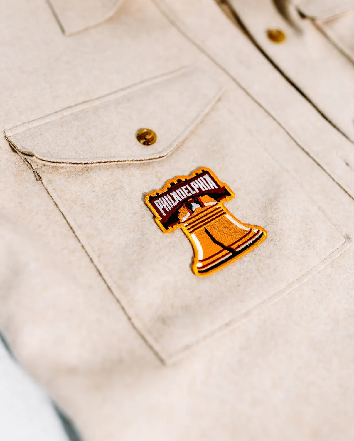 Vagabond Heart Philadelphia strygemærke 76 mm broderet
