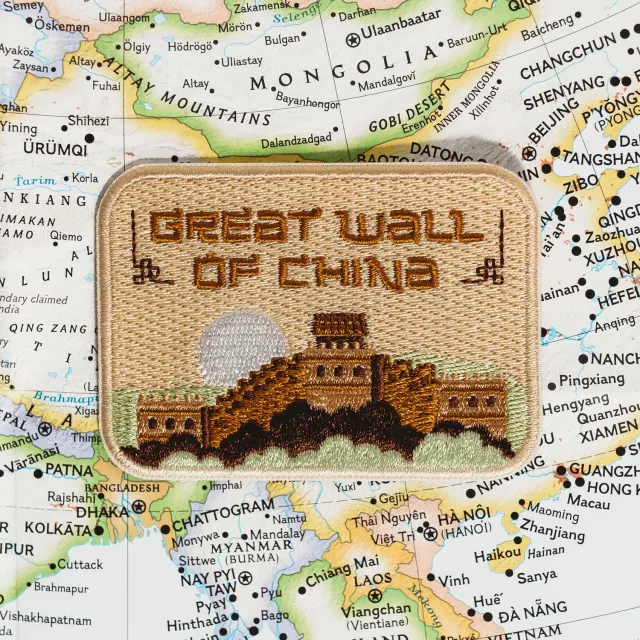 Vagabond Heart Great Wall strygemærke Kina broderi