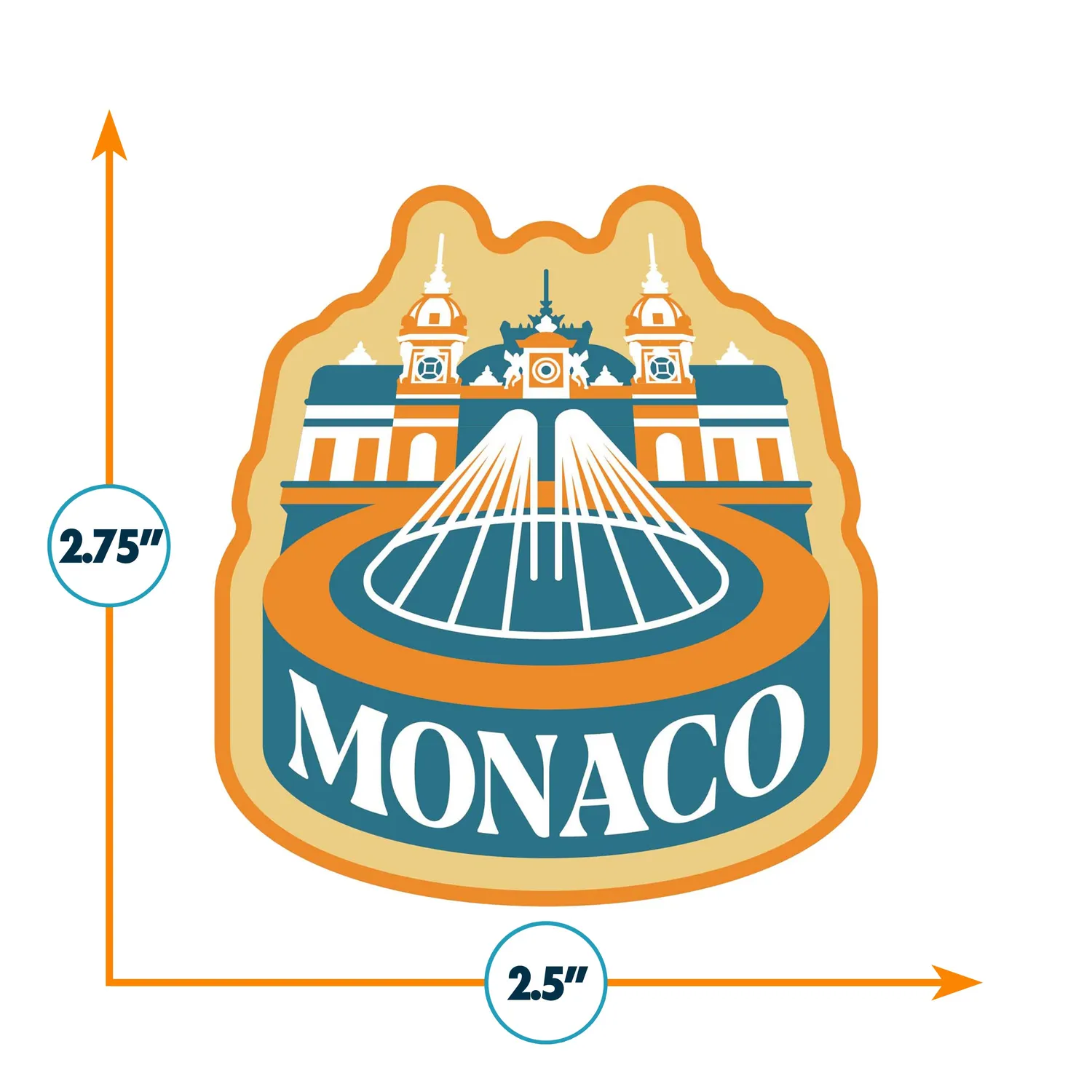 Vagabond Heart Monaco klistermærke vinyl