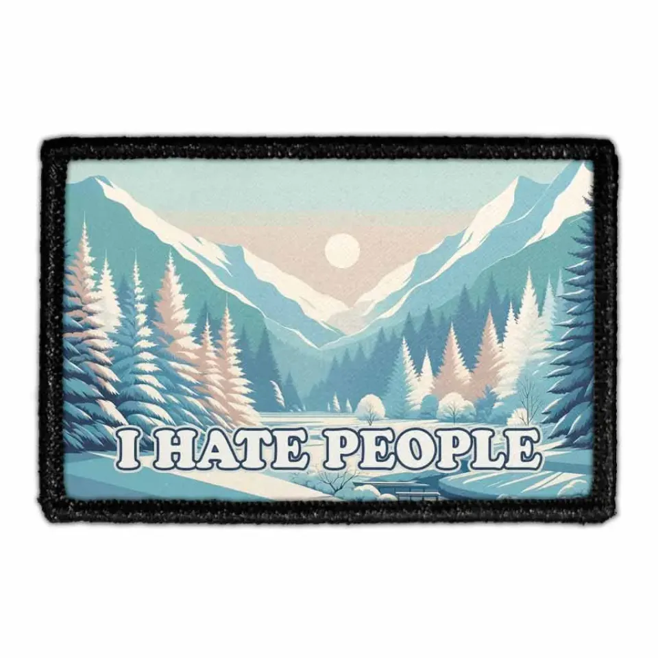 Pull Patch I Hate People Winter patch velcro