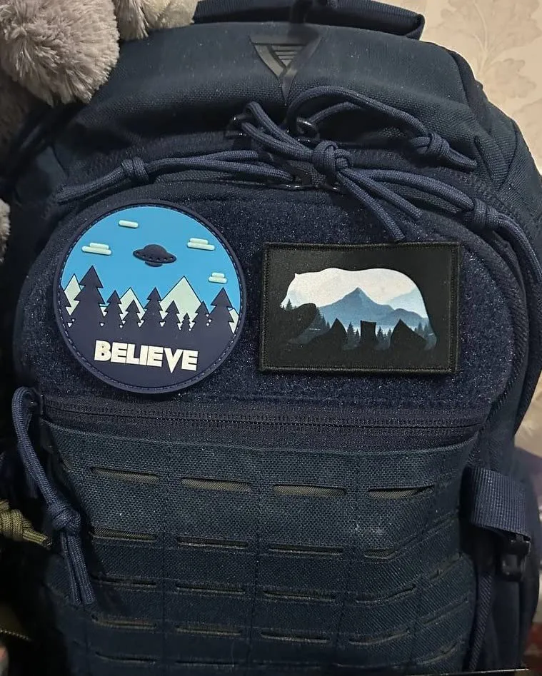 Pull Patch Bear Mountains patch velcro 76x51 mm